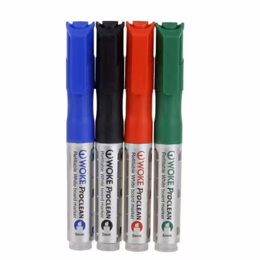 ماژیک وایت برد شارژی ووک بسته 12 عددی