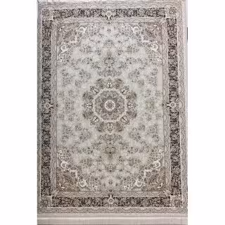 فرش 1500 شانه کرم گل برجسته - بازرگانی 110