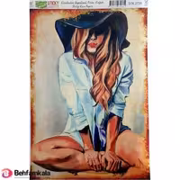 دکوپاژ برنجی(الیافی)پشت چسب دار ریچ کد2720