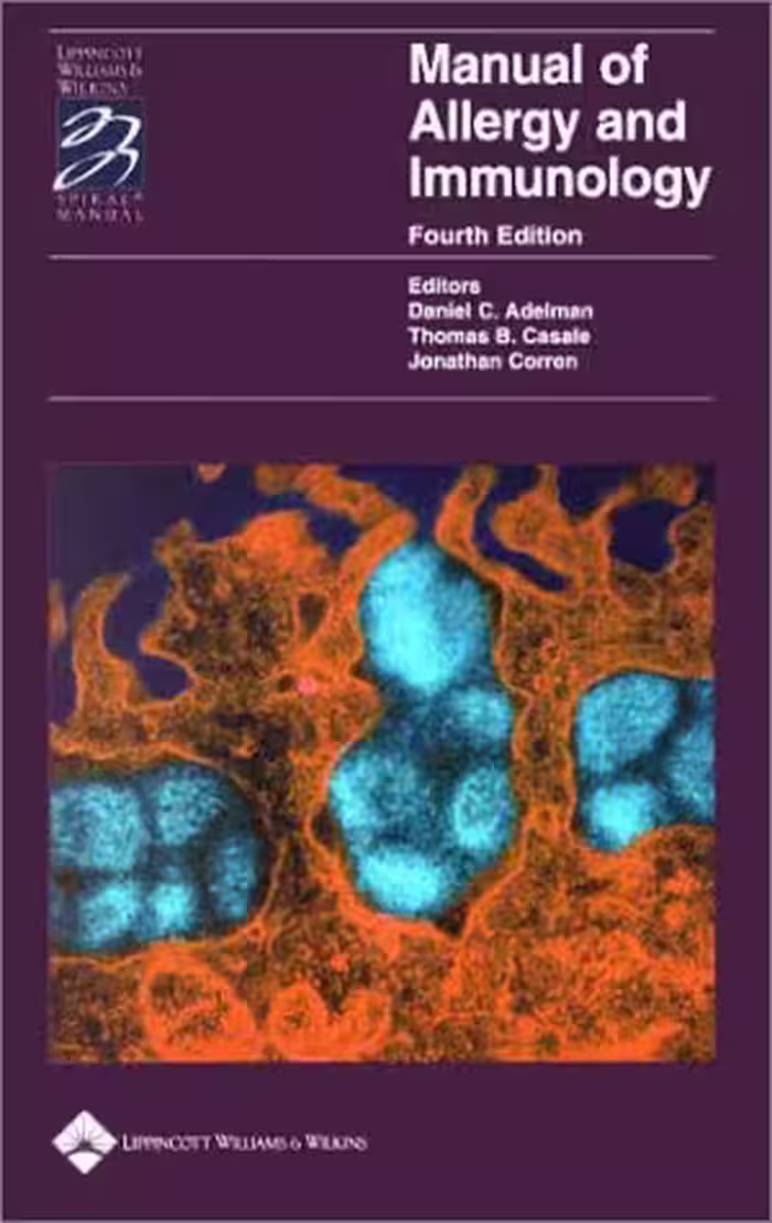 خرید و دانلود نسخه کامل کتاب Manual of Allergy and Immunology Diagnosis and Therapy