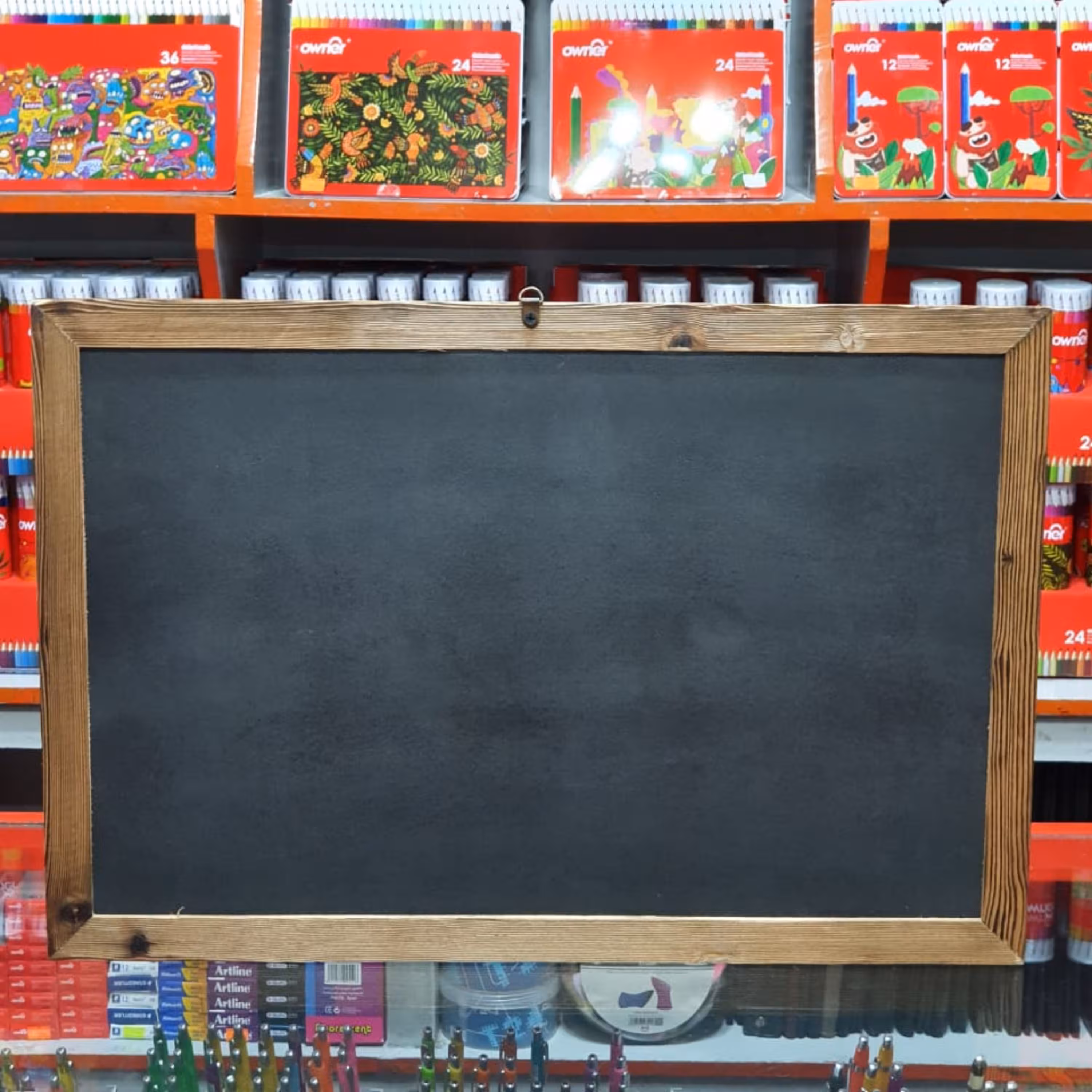 تخته دوطرفه وایت برد و گچ نویسی90در60