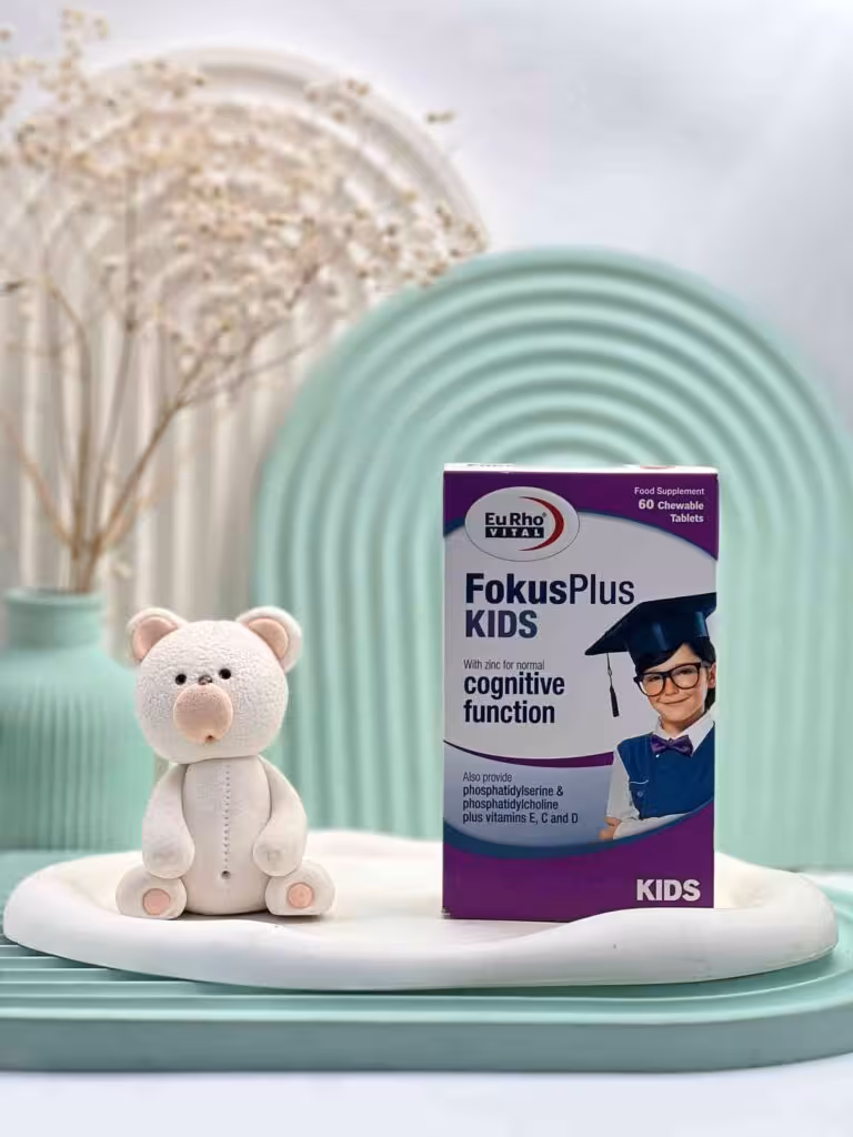 قیمت و خرید قرص جویدنی فوکوس پلاس کیدز یوروویتال 60 عددی -