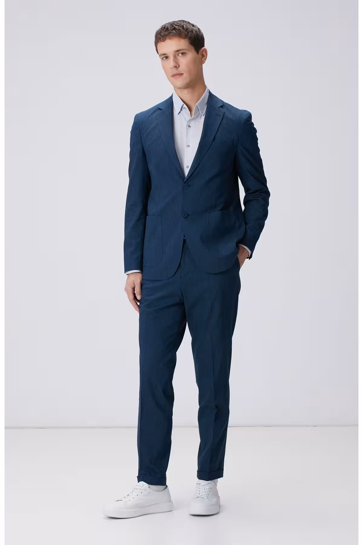 کت وشلوار مردانه و شلوار آبی دریایی Network