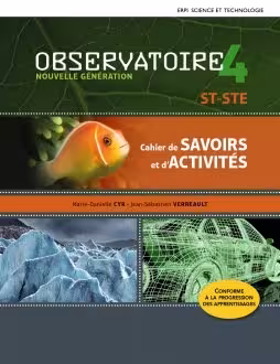 خرید و دانلود نسخه کامل کتاب SA Observatoire : nouvelle génération 4 : ST-STE : cahier de savoirs Version corrigé