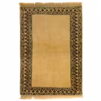 فرش قدیمی دستبافت یک و نیم متری مدل کف ساده