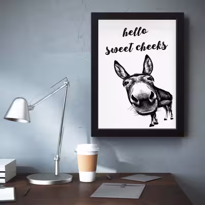 تابلو مدل Hello Sweet Cheeks کد S3016-b