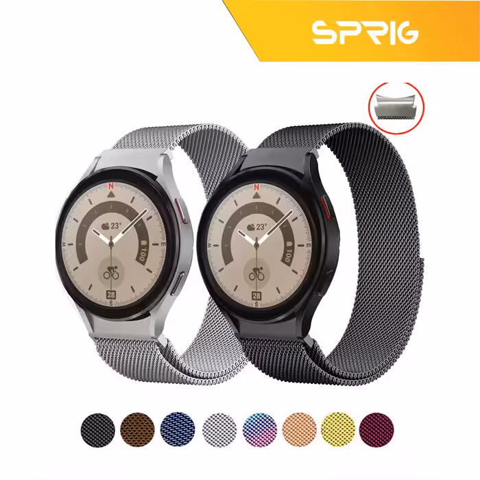 بند اسپریگ مدل Milanese مناسب برای ساعت هوشمند شیائومی Mibro Color