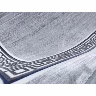 فرش ماشینی زمرد مشهد مدل NO006 زمینه نقره ای