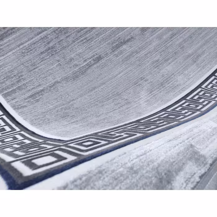 فرش ماشینی زمرد مشهد مدل NO006 زمینه نقره ای