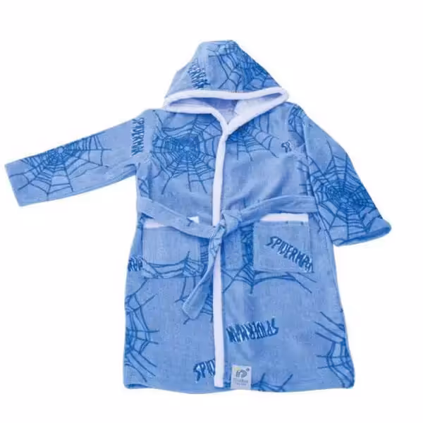 حوله پالتویی کودک پودایران مدل مرد عنکبوتی سایز 100 سانتی متر