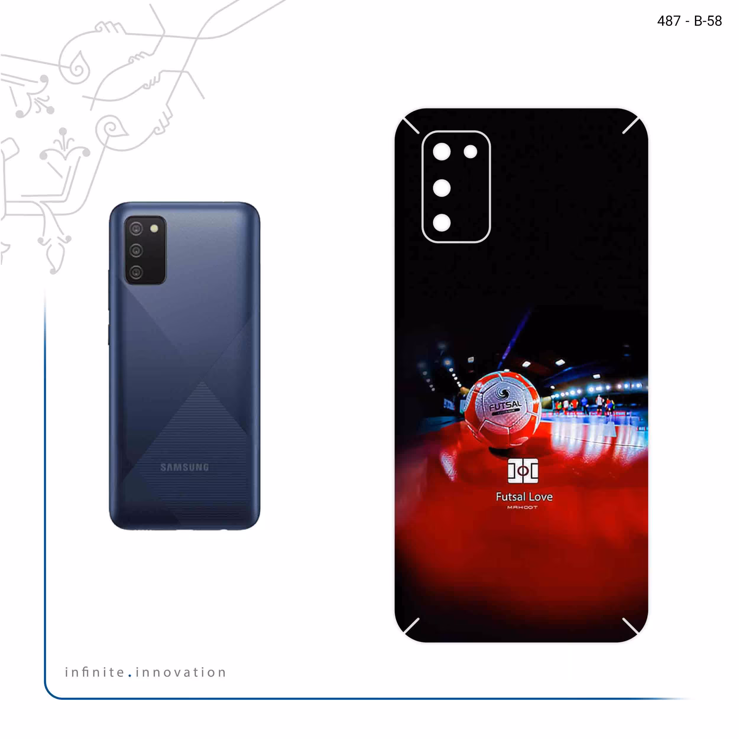 برچسب پوششی ماهوت مدل Futsal مناسب برای گوشی موبایل سامسونگ Galaxy A52 5G