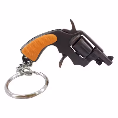 جاکلیدی دنیای سرگرمی های کمیاب مدل تفنگ مینیاتوری طرح هفت تیر لوله کوتاه کد HFTLK