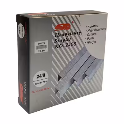 سوزن منگنه اس آی دی کد 10 سایز 24/8 بسته 2000 عددی