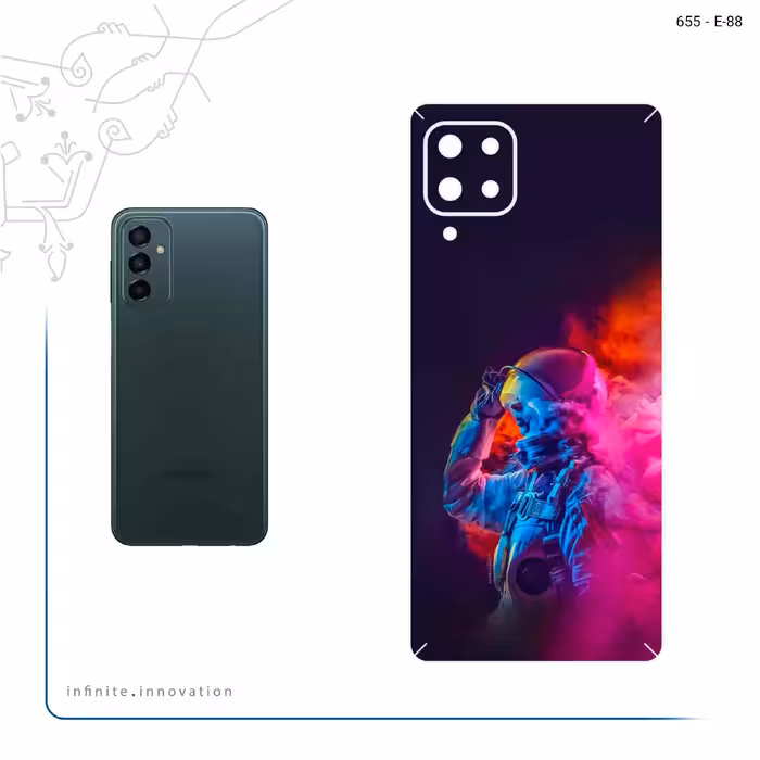 برچسب پوششی ماهوت مدل Smoke Rainbow Digital Art 1 مناسب برای گوشی موبایل سامسونگ Galaxy M62