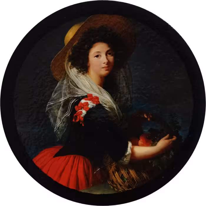 بشقاب دیوارکوب سفالی مدل دختر کد 13