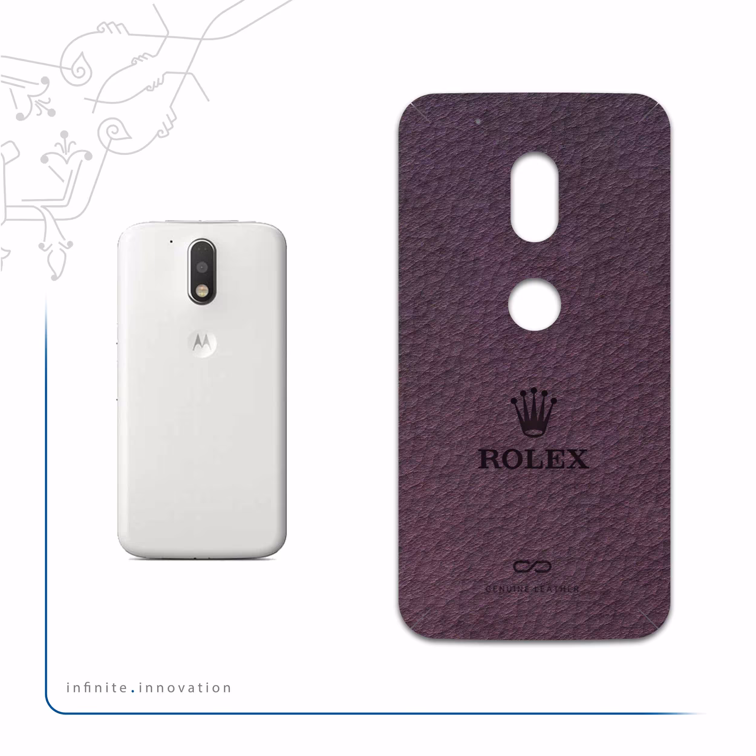 برچسب پوششی ماهوت مدل PL-RLX مناسب برای گوشی موبایل موتورولا Moto G4 Play