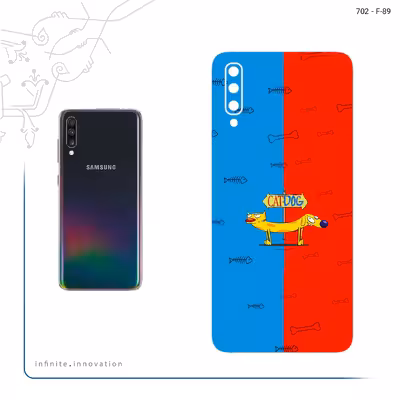 برچسب پوششی ماهوت مدل CatDog مناسب برای گوشی موبایل سامسونگ Galaxy A70
