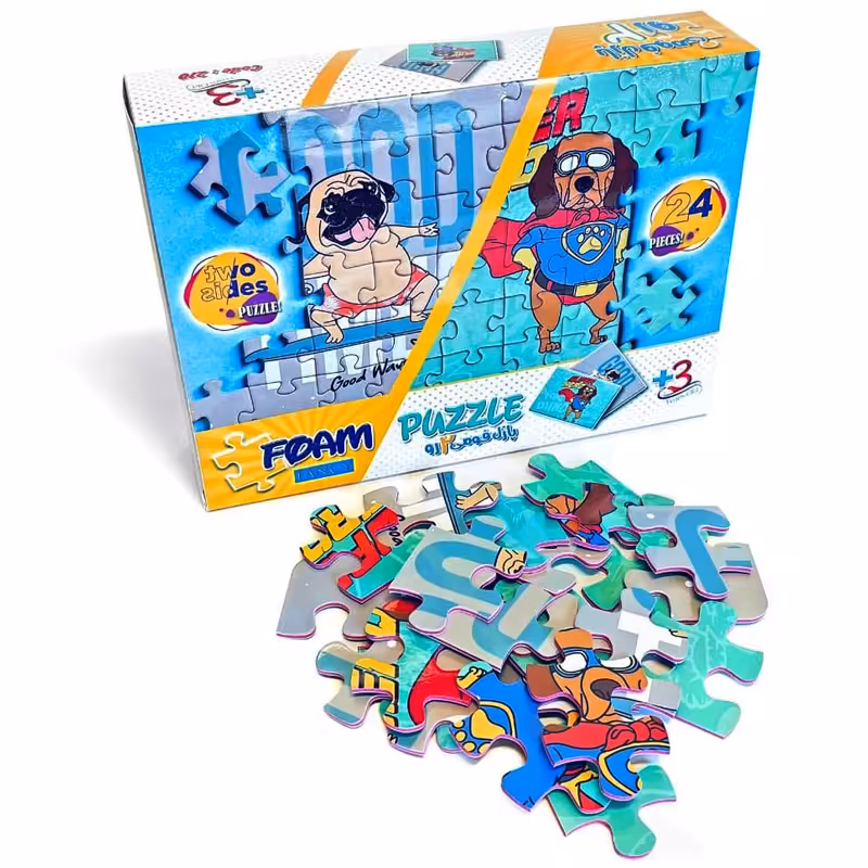 پازل 24 تکه فنسی مدل سگ قهرمان