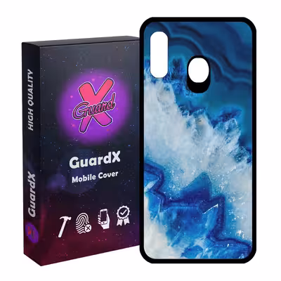کاور گارد ایکس طرح Blue مدل Glass10407 مناسب برای گوشی موبایل سامسونگ Galaxy A20 / A30 / M10s