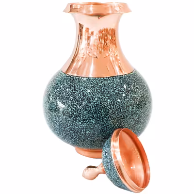 تنگ فیروزه کوبی مدل هنری کد Pear25p14