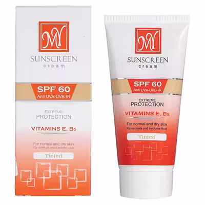 کرم ضد آفتاب رنگی مای SPF60 مدل اکستریم کد 60 مناسب پوست های نرمال و خشک حجم 50 میلی لیتر مجموعه 2 عددی