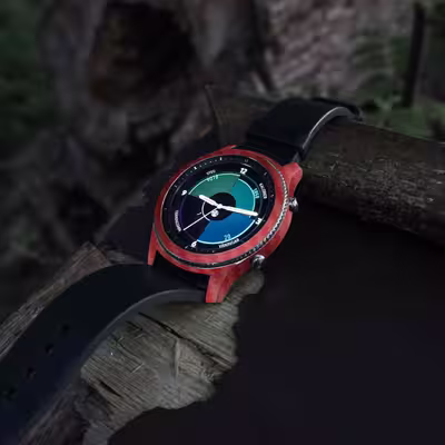 برچسب ماهوت طرح Red-Fiber مناسب برای ساعت هوشمند سامسونگ Galaxy Gear S3 Classic