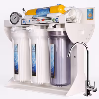 دستگاه تصفیه کننده آب آکوا مدل JW-06 به همراه فیلتر تصفیه آب آکوا کد 3s مجموعه 3 عددی