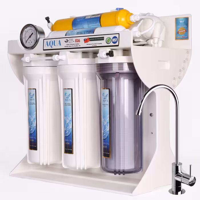 دستگاه تصفیه کننده آب آکوا مدل JW-06 به همراه فیلتر تصفیه آب آکوا کد 3s مجموعه 3 عددی