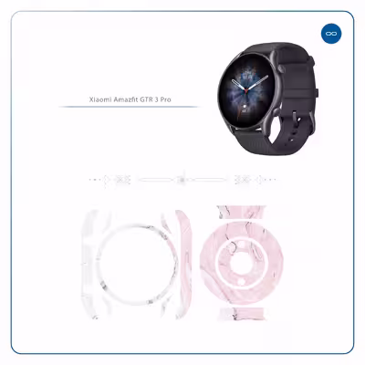 برچسب ماهوت طرح Blanco_Pink_Marble مناسب برای ساعت هوشمند شیائومی Amazfit GTR 3 Pro