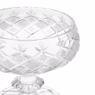 شکلات خوری بوهمیا مدل پایه دار طرح خشتی کد 26