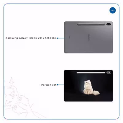 برچسب پوششی ماهوت مدل Persian cat مناسب برای تبلت سامسونگ Galaxy Tab S6 2019 SM-T865