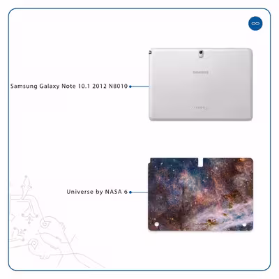 برچسب پوششی ماهوت مدل Universe-by-NASA-6 مناسب برای تبلت سامسونگ Galaxy Note 10.1 2012 N8010