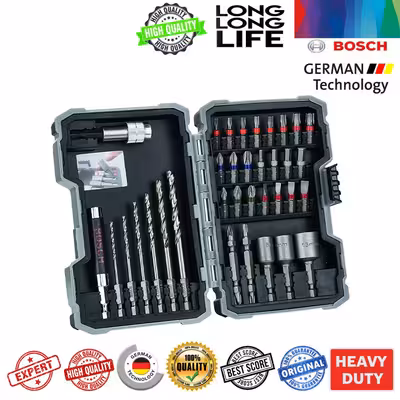 مته و سری پیچ گوشتی بوش مدل Hard Extra 3 مجموعه 35 عددی