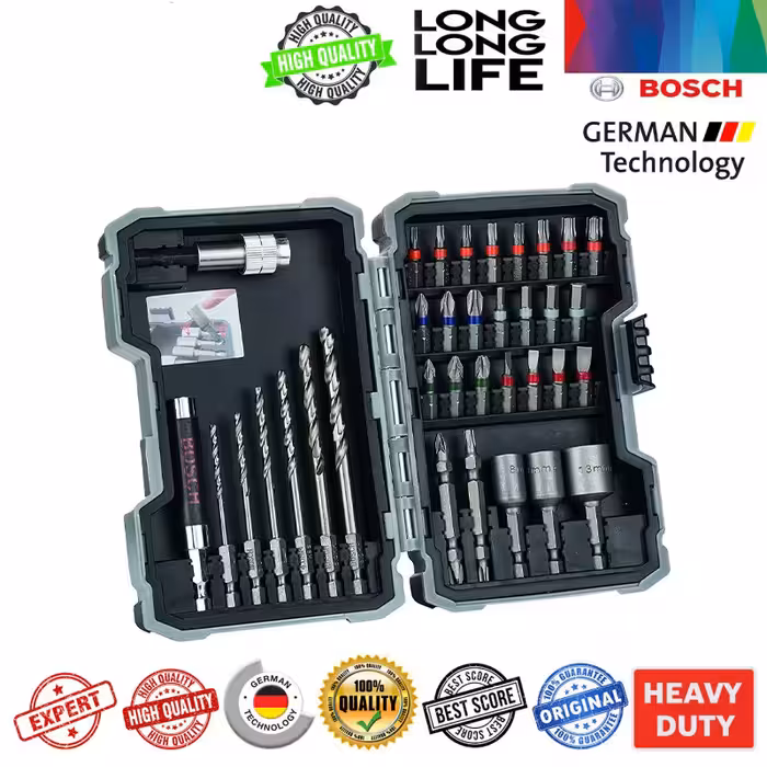 مته و سری پیچ گوشتی بوش مدل Hard Extra 3 مجموعه 35 عددی