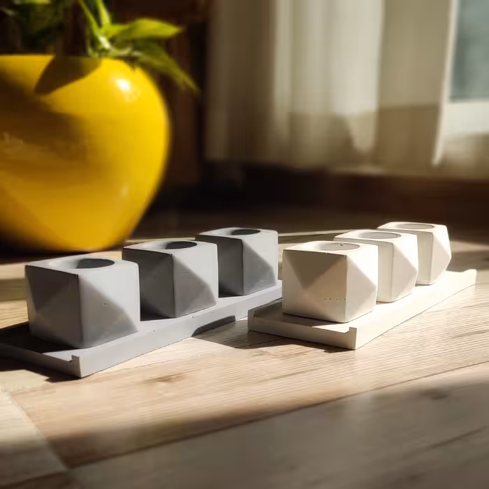 جاشمعی مدل بتنی S_4 بسته 3 عددی به همراه سینی