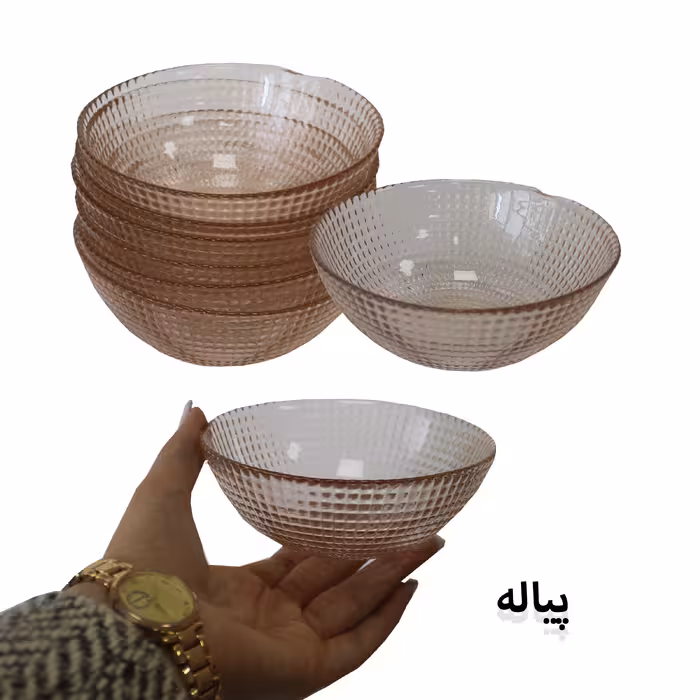 سرویس غذاخوری 26 پارچه بلور کاوه مدل ونیز