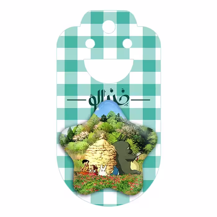پیکسل خندالو طرح توتورو و ناتسوکی و می انیمه توتورو Totoro مدل ستاره ای کد 12830