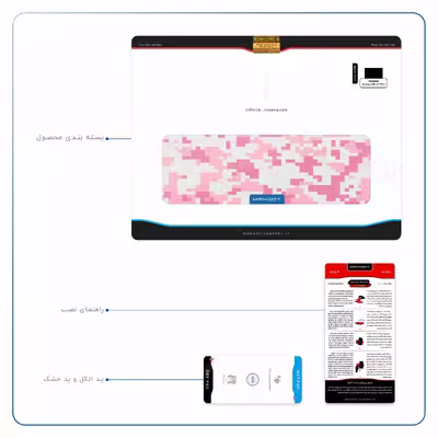 برچسب پوششی ماهوت مدل Army-Pink-pixel مناسب برای تبلت هوآوی Mediapad M6 10.8 2019