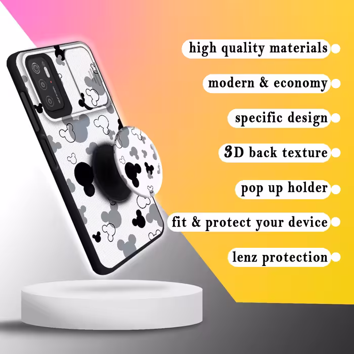 کاور لاین کینگ مدل KalehMiki J2 مناسب برای گوشی موبایل شیایومی Poco M3 Pro به همراه پایه نگهدارنده