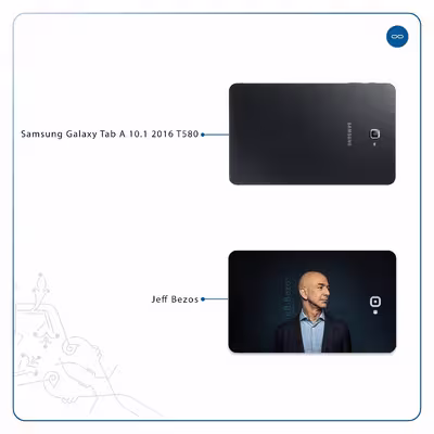 برچسب پوششی ماهوت مدل Jeff Bezos مناسب برای تبلت سامسونگ Galaxy Tab A 10.1 2016 T580