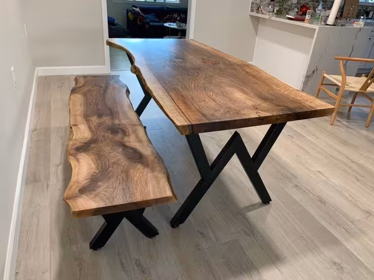 تک میز ناهارخوری چوب وفلز کد 11684