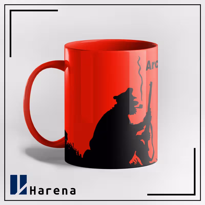 ماگ تمام رنگی نگهبانی کاپیتان هادوک قرمز