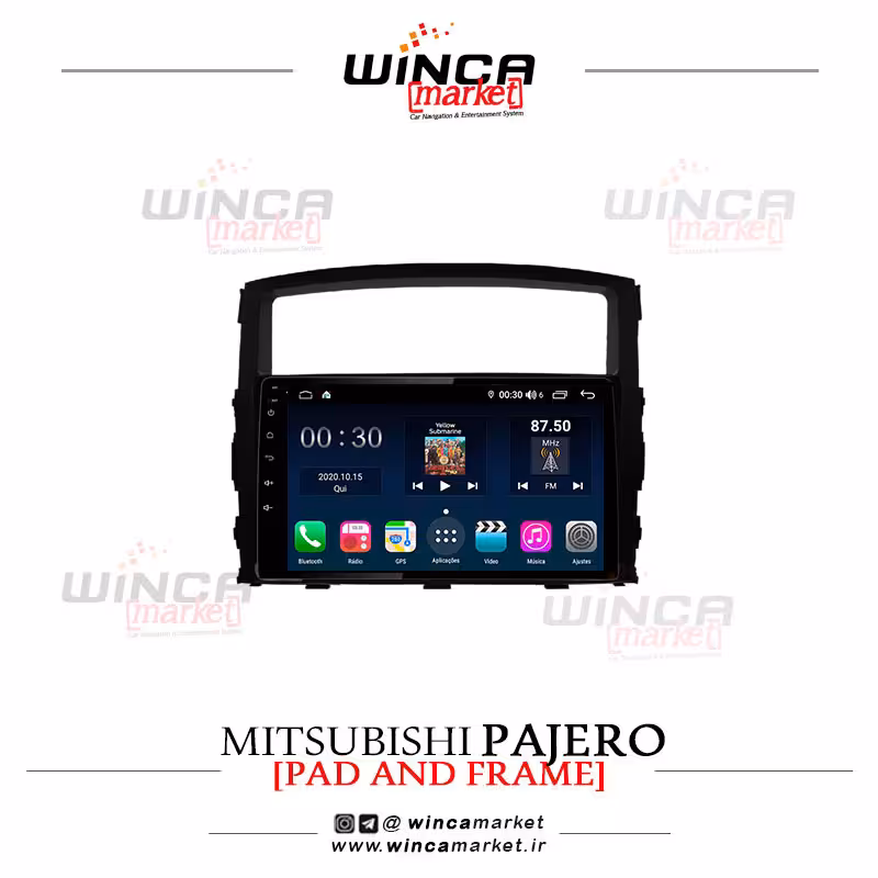 مانیتور میتسوبیشی پاجرو فابریک اندروید برند وینکا WINCA سری H