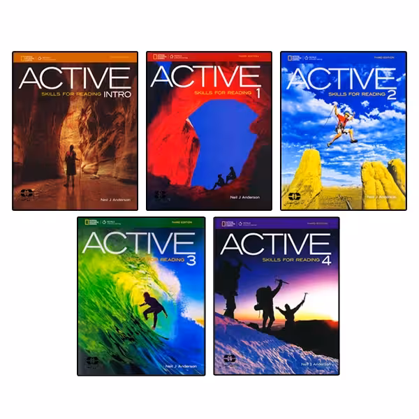 کتاب Active Skills For Reading اثر Neil J Anderson انتشارات سپاهان 5 جلدی