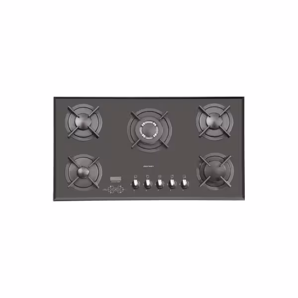 اجاق گاز شیشه ای پرنیان استیل مدل PB 5207D تایمر دار