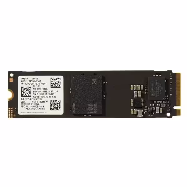 حافظه اس اس دی Samsung مدل 2280 NVME ظرفیت 256 گیگابایت (بدون پک)