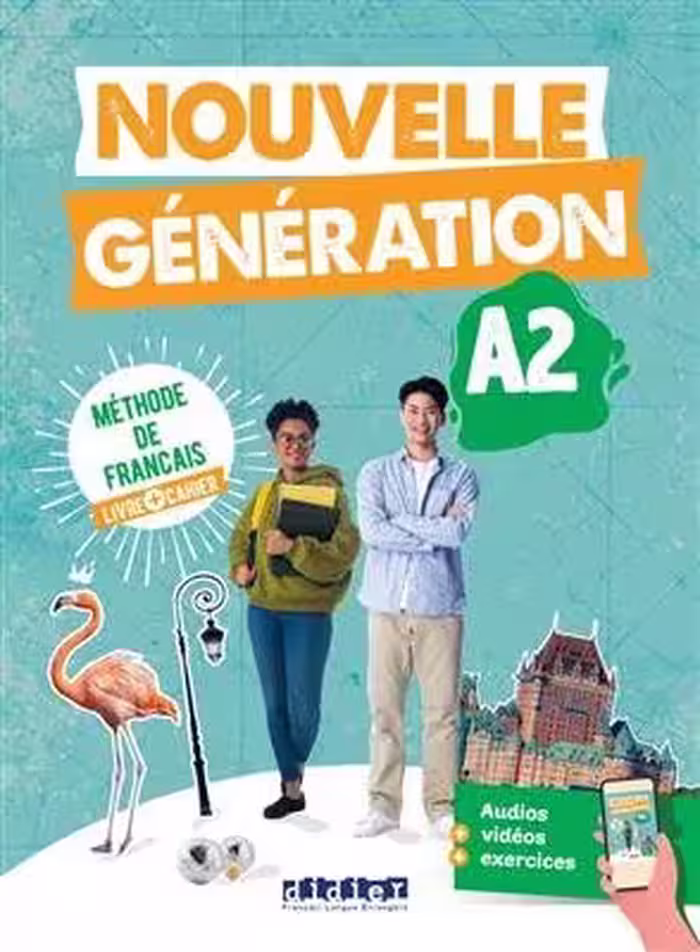 کتاب فرانسوی نوول جنریشن Nouvelle Generation A2 Livre   Cahier   MP4