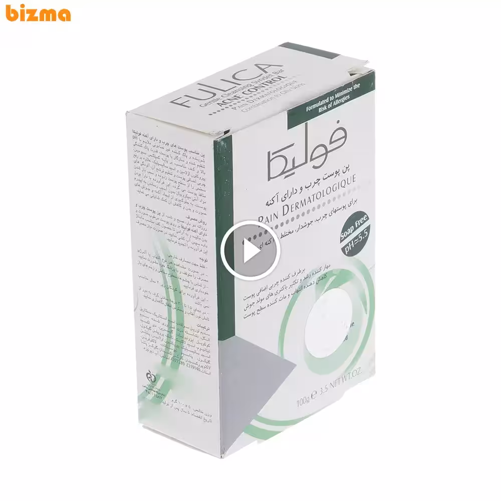 پن شستشو فولیکا مدل پوست چرب و جوش دار وزن 100 گرم