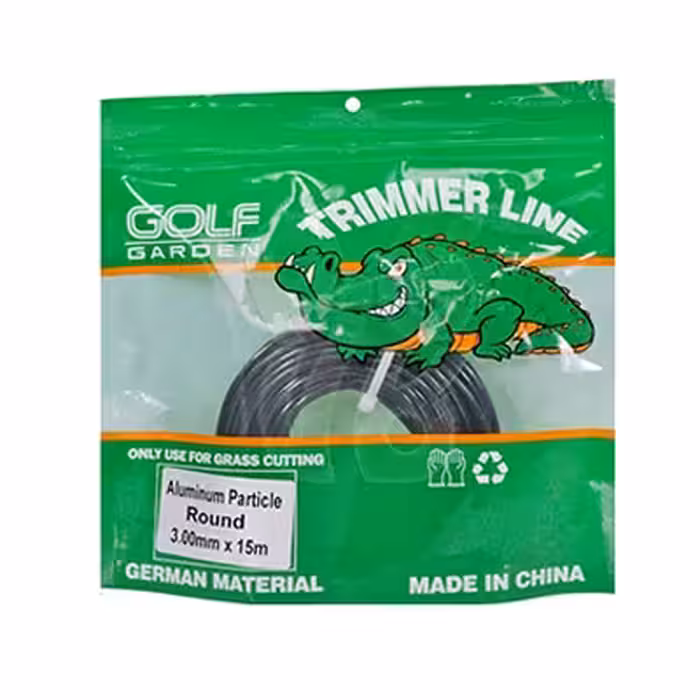 نخ علفتراش گرد سبز 3 میل 15 متری گلف گاردن