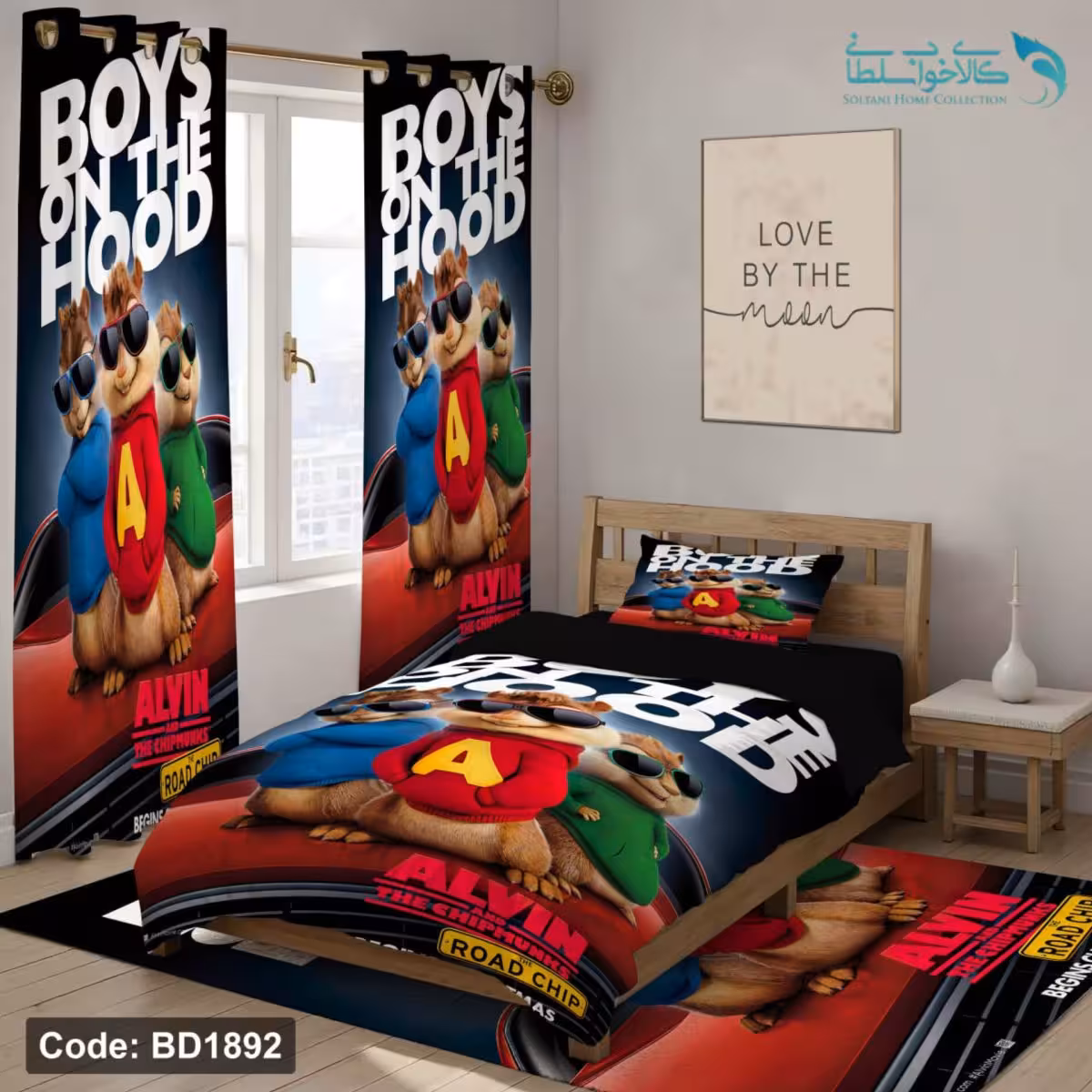 روتختی طرح آلوین و سنجاب ها یکنفره کد BD1892